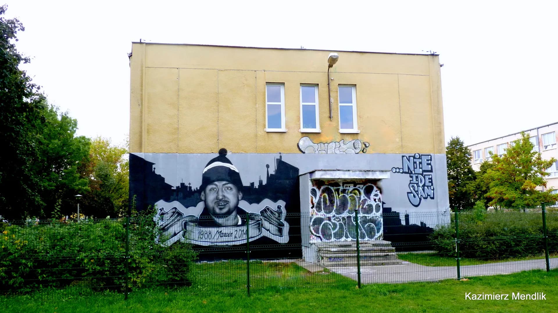 Mural na ścianie budynku Zespołu Szkół nr 19 w Bydgoszczy