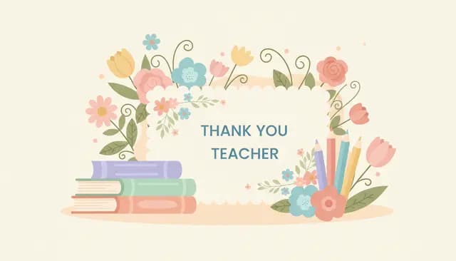 Generator: Podziękowanie dla nauczyciela
