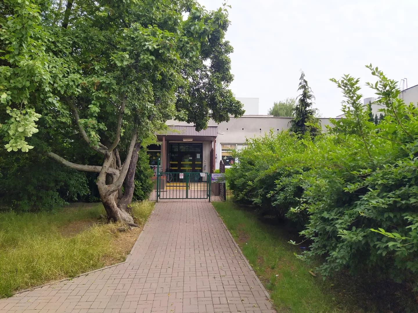 Wejście do budynku Przedszkola nr 366 przy ulicy Hawajskiej w Warszawie