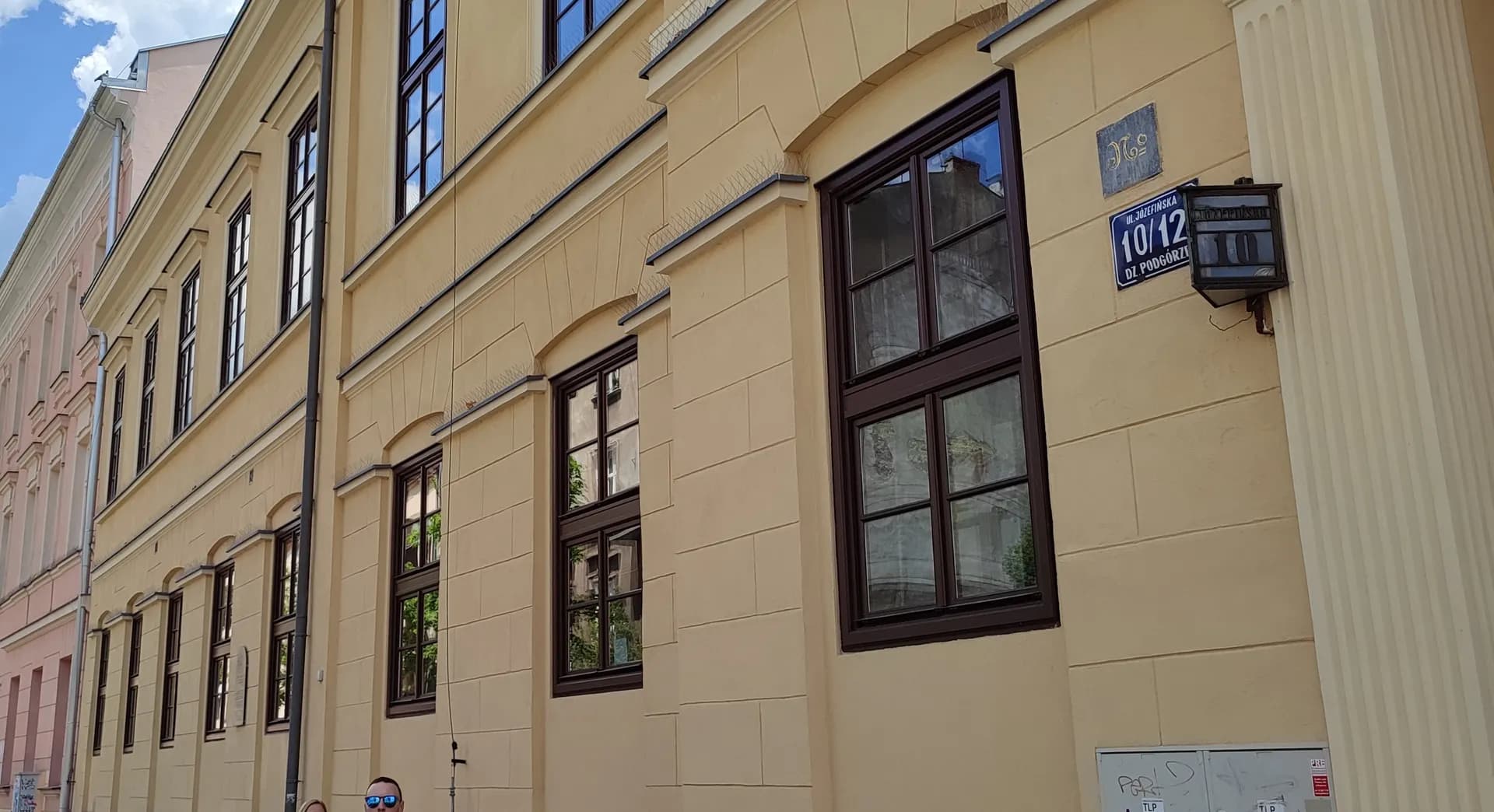 Elewacja Szkoły Muzycznej II Stopnia im. B. Rutkowskiego przy ul. Józefińskiej w Krakowie